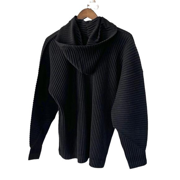 HOMME PLISSE ISSEY MIYAKE Men's Pleated Polyester Zip Hoodie - Picture 5 of 11